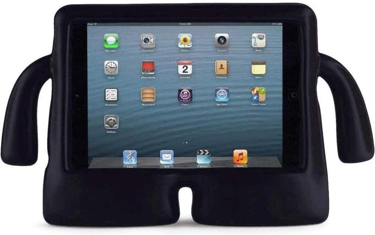 iPad Mini 1 / Mini 2 / Mini 3 Kids Proof Cover Kinderhoes Hoes voor Kinderen - zwart