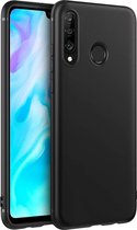 Silicone hoesje zwart Geschikt voor: Huawei P30 Lite New Edition 2020