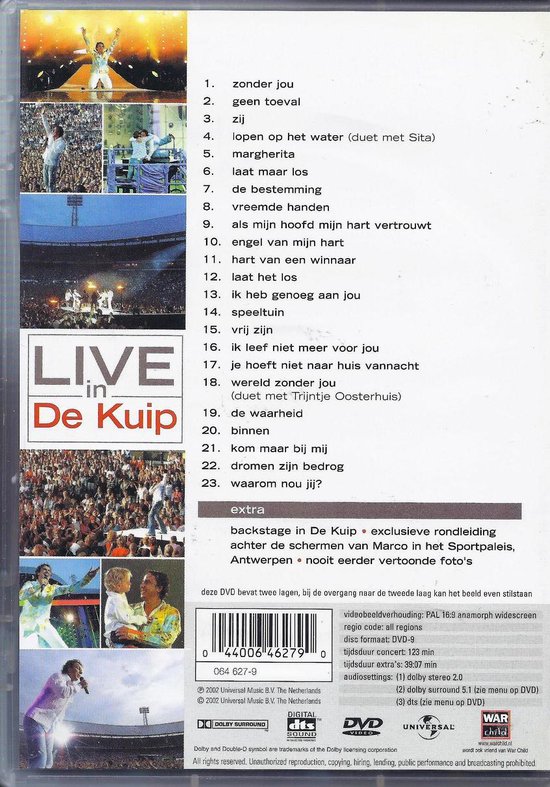 Marco Borsato - Onderweg (Live In de Kuip) (DVD), Marco Borsato | Muziek |  bol.com