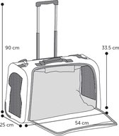 Flamingo - Hondentrolley 2 in 1 - Zwart - 54 x 25.5 x 36.5 cm