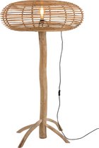 J-Line Staande Lamp Vloerlamp Miye Rotan Teak Hout Naturel Large