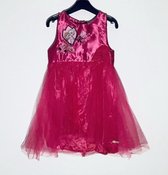 Disney Frozen jurk satijn/tule fuchsia maat 110