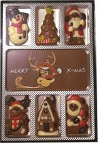 Weible chocolade Merry X-mas giftbox 19cm x 13cm