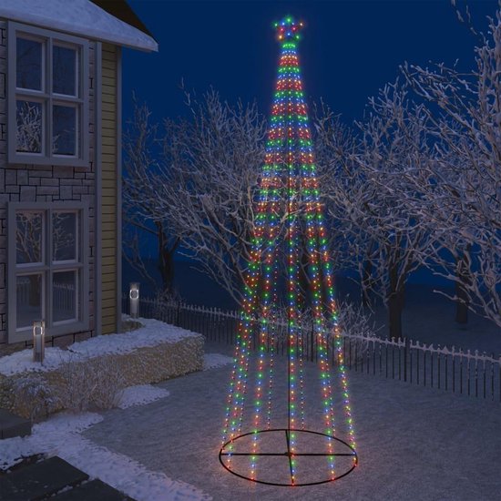 Kerst Kegel - Kegelkerstboom 752 LED's meerkleurig 160x500 cm -  Kerstversiering Buiten... | bol.com