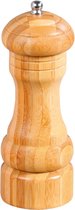 Bamboe houten pepermolen/zoutmolen 16 cm - Pepermaler/zoutmaler - Kruiden en specerijen vermalen vermalers