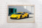 Poster Lamborghini Huracane buiten 91,5 x 61 cm
