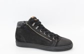 AQA a 7455 Zwarte sportieve enkelhoge sneaker- maat 38