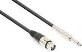 Câble audio Vonyx jack 6,3 mm (mono) - XLR (f) - 3 mètres