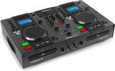 DJ set met Dubbele CD/USB Speler en Mixer - Vonyx CDJ450 - Standalone DJ-controller met Bluetooth en Effecten