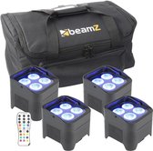 BeamZ sans fil avec le lot de 4 lampes LED à batterie BeamZ BBP94 avec sac
