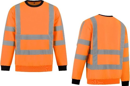 Sweater High Visibility RWS FluoOranje maat 4XL