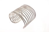 Edelstaal vaste armband (bangle) met speciale matte afwerking ADELE van nd creation