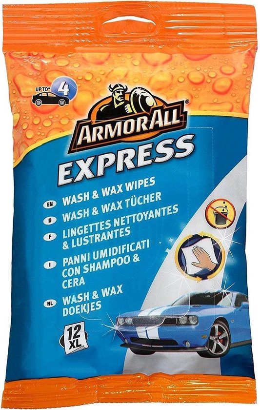 Armor All Express Wash & Wax Wipes XL 12 stuks