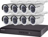 Kit vidéo Surveillance Turbo HD 5MP 8 caméras Bullet  sans disque dur
