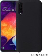 Samsung Galaxy A21 siliconen hoesje zwart shock proof hoes case cover - Telefoonhoesje zwart -