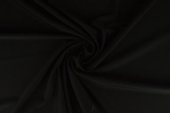 Lycra stof - Zwart - 10 meter |