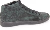 AQA a6872 Zwart groene enkelhoge sneaker - maat 37