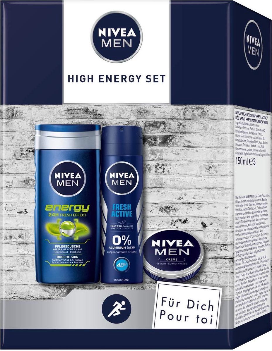 Goedkoopste NIVEA Men High Energy verzorgingsset