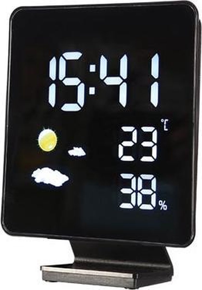 Perel WC217 weerstation met kleurendisplay en weersvoorspelling