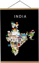 Kaart van India | B2 poster | 50x70 cm | Maison Maps