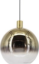 Hanglamp Rosario 30 Goud - Ø30cm - E27 - IP20 - Dimbaar > lampen hang goud glas | hanglamp goud glas | hanglamp eetkamer goud glas | hanglamp keuken goud glas | led lamp goud glas