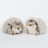 Boltze Home Decoratieve beeld Egel Malvy - kerstbeeldje - kerstdecoratie - kerstversiering - deco - 17cm