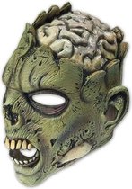 Witbaard Masker Zombie Brain Rubber/polyester Groen One-size