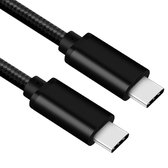 USB C kabel - USB 3.1 gen 1 - 5 Gb/s overdrachtssnelheid - 3A laadsnelheid - Zwart - 0.5 meter - Allteq