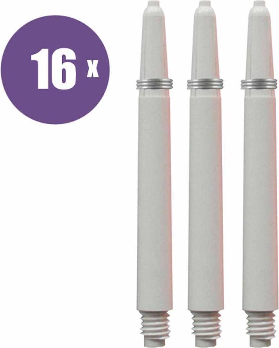 ABC Darts - Dart Shafts - Wit - medium - 16 sets