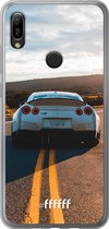 Huawei Y6 (2019) Hoesje Transparant TPU Case - Silver Sports Car #ffffff