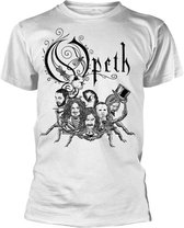 Opeth Heren Tshirt -XL- Scorpion Logo Wit