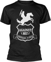 Against Me! Heren Tshirt -M- Cowboy Zwart