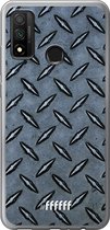 Huawei P Smart (2020) Hoesje Transparant TPU Case - Diamond Plate #ffffff