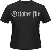 October File Heren Tshirt -M- Why...? Zwart