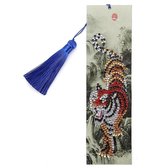 Diamond painting boekenlegger paars, blauw, groen