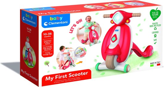 Baby Clementoni - Loopwagen Scooter, Looptrainer, 10-36 maanden - 17403 van Clementoni — afbeelding 3