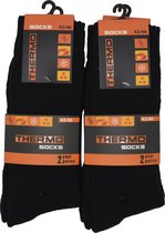 Intersocks - Thermosokken heren - Multipack 4 paar - 47/48 - zwart - SKI mannen sokken grote maat