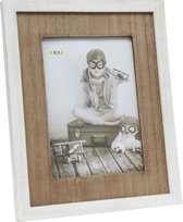 Deknudt Frames fotolijst S67TW1 - wit - houten passe-partout - 15x20
