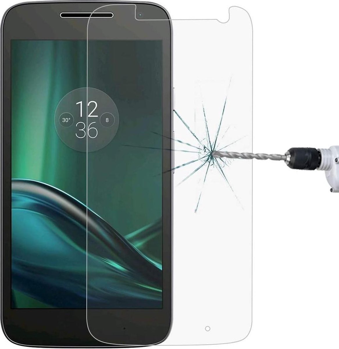 Screenprotector Glas - Tempered Glass Screen Protector Geschikt voor: Motorola Moto G4 - 1x