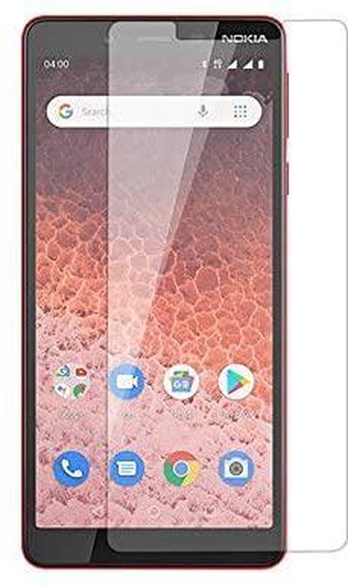 Screenprotector Glas - Tempered Glass Screen Protector Geschikt voor: Nokia 1 Plus - 1x