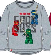 Lego Ninjago t-shirt - grijs - Maat 140 / 10 jaar