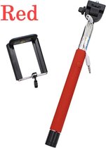 Doodadeals® | Selfiestick | Rood | Druk Knop | Uitschuifbaar