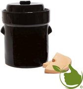 Zuurkoolpot - Fermentatiepot - Zuurkoolvat 15 liter met 2 verzwaringsstenen