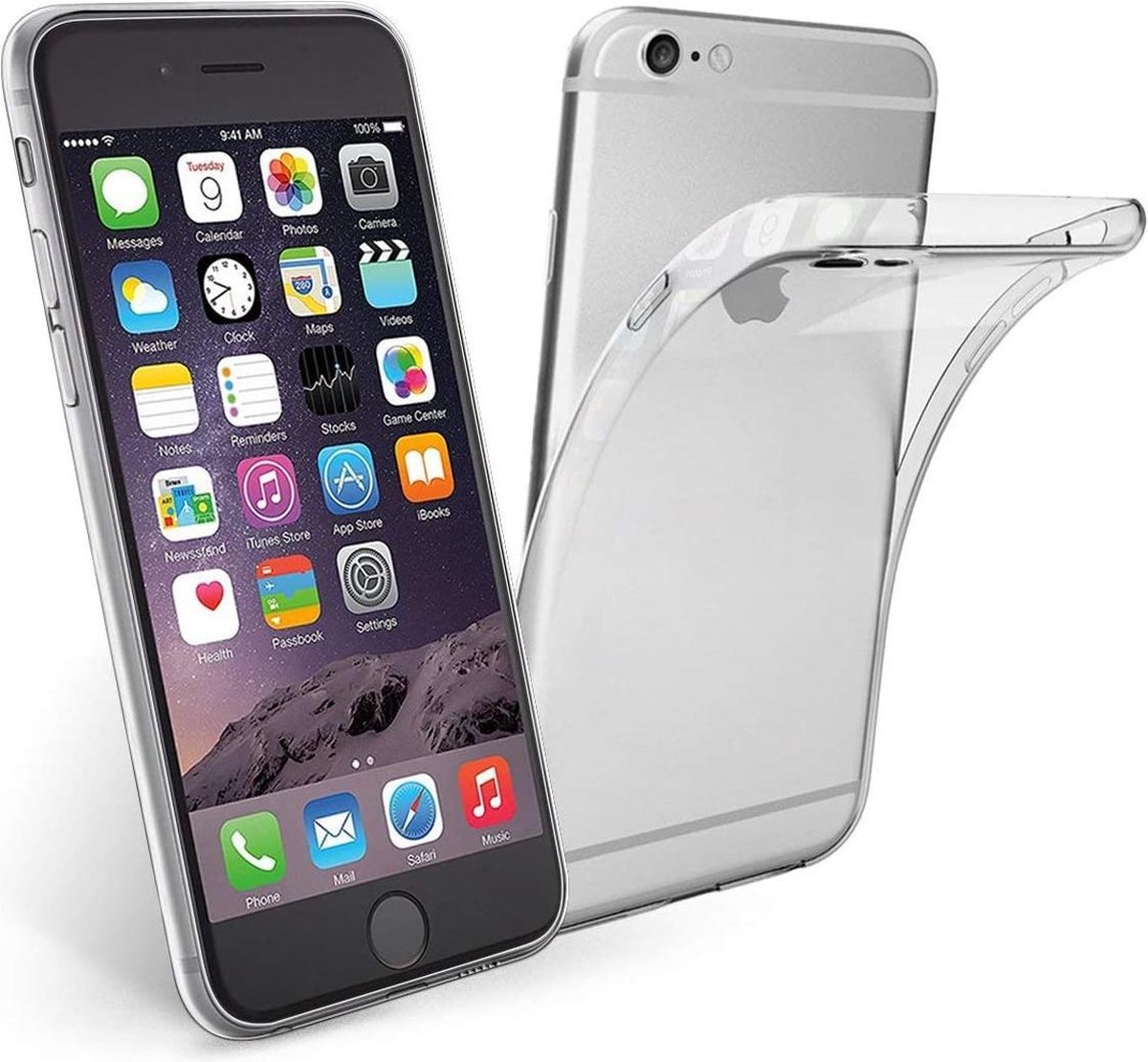 iPhone 6 Plus Hoesje Transparant - iPhone 6s Plus Hoesje Transparant - iPhone 6/6S Plus Siliconen Hoesje Case Back