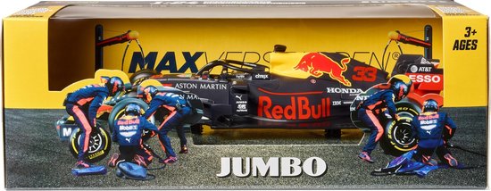grijs bekennen Ruwe olie Aston Martin Red Bull Racing RB16 - Max Verstappen (Jumbo) 1/24 Bburago -  Modelauto -... | bol.com