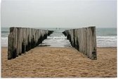 Schilderij - Zicht op de Noordzee, 1 deel