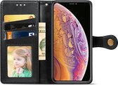 Luxe PU Lederen Wallet Case Geschikt Voor  Apple iPhone Xs Max - Portemonnee Book Case Flip Cover Hoesje Met Multi Stand Functie - Kaarthouder Card Case Beschermhoes Sleeve Met Pasjes Houder 