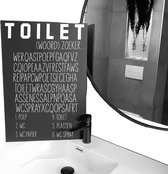 Toilet bord voor in het toilet-leuk cadeau-woordzoeker-60x40 cm