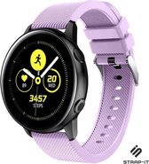 Siliconen Smartwatch bandje - Geschikt voor  Samsung Galaxy Watch Active / Active 2 silicone band - lila - Strap-it Horlogeband / Polsband / Armband