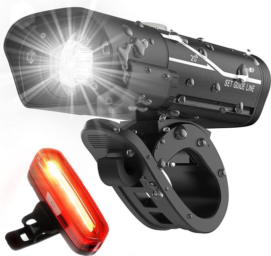 Bevestigen ga winkelen Medisch wangedrag Fietsverlichting - Fietslicht - Fietslamp USB oplaadbaar - fietslampjes -  koplamp... | bol.com